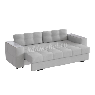 Диван раскладной Нави (Светло-серый/Холст белый)