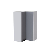 Шкаф верхний угловой сушка высокий ВУСП2 кухня Осло (Белый/Карбон сакура)