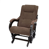 Кресло-маятник Сенатор Модель 78 (Орех/Ткань рогожка Коричневый Malta 17)