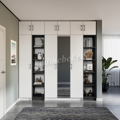 Комод Чикаго 3 ящ (Антрацит/Белый)