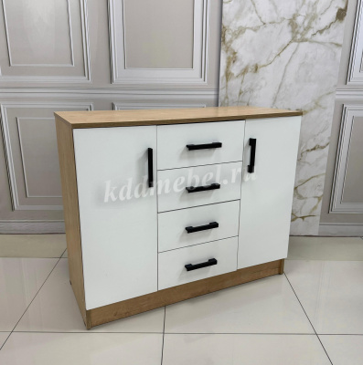 Комод К1000 2Д (Дуб Вотан/Белый)