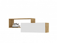 Полка Хелен ПЛ 01 (Крафт золотой/Белый)