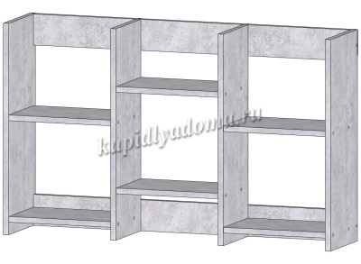 Полка Линаура средняя (Цемент светлый)