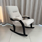 Кресло-качалка Leset Дэми (Венге/Ткань велюр Бежевый V18)