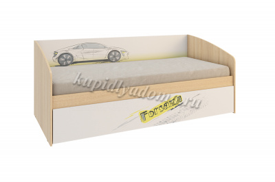 Кровать Форсаж (Дуб сонома/Белый)