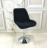 Стул барный Винсент основание №4 (Вельвет Черный) 
