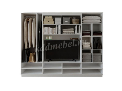 Шкаф-купе Милос 11-02 NEW (Белая Аляска)