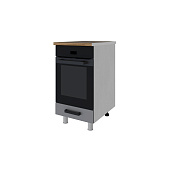 Шкаф нижний духовой 45Д кухня Бомбей без столешницы (Белый/Сандал Серый)