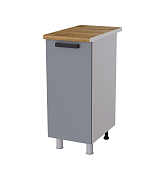 Шкаф нижний 3Р кухня Нагано без столешницы (Белый/Ясень анкор светлый)
