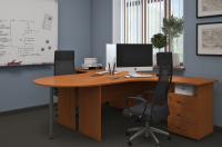 Стол Ст01+приставка Ст12+тумба Тм01 клен Стол Ст01+приставка Ст12+тумба Тм01 клен