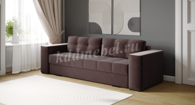 Диван раскладной Нави (Коричневый/Сандал белый)