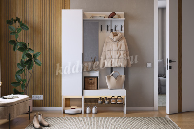 Прихожая К3 Баско (Белое дерево)