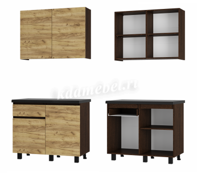 Кухня Лофт 1,0 (Венге/Крафт)