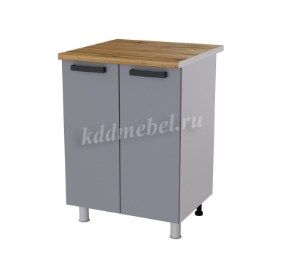 Шкаф нижний глубокий Г6Р кухня Осло без столешницы (Белый/Карбон сакура)