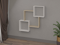 Полка Эра №2 (Дуб сонома/Белый текстурный)