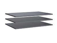 Полки для шкафа 2ств. Люмьер 3шт. (Графит)