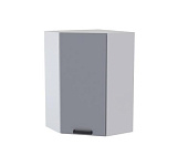 Шкаф верхний угловой сушка ВУС2 кухня Осло (Белый/Карбон сакура)