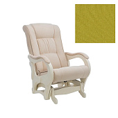 Кресло-маятник Сенатор Модель 78 ЛЮКС (Венге/Ткань велюр жёлтый Velutto 28)