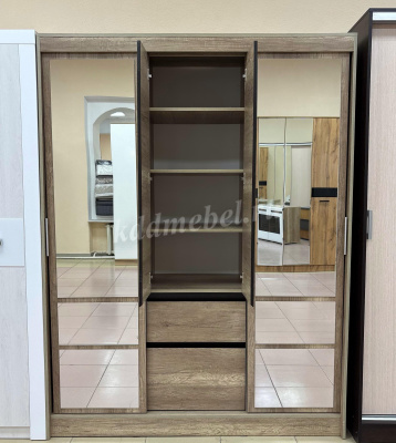 Шкаф-купе Энигма ШКК-06 (Дуб каньон/Венге)