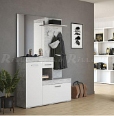 Прихожая Адель (Бетон светлый/Белый)