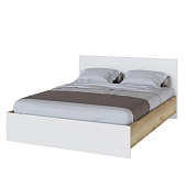 Кровать Плейона 1.6 (Дуб делано/Белый)