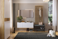 Прихожая Бери К6 дуб крафт золотой белый