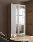 Шкаф-купе Стиль-2 1200 (Дуб крафт серый/Камень серый)