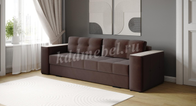 Диван раскладной Виконт (Коричневый/Сандал белый)