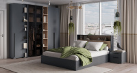 Спальный Гарнитур Люмьер_композиция 5_графит_дуб сонома