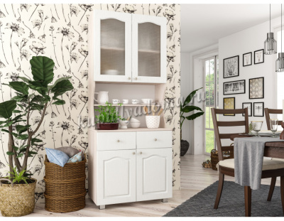 Буфет Нарус №7 (Белый/Белое дерево)