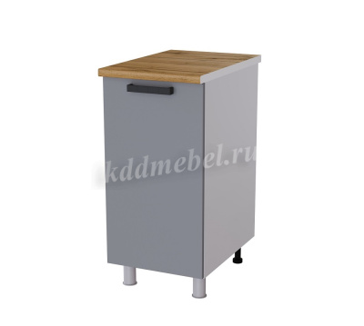 Шкаф нижний глубокий Г4Р кухня Осло без столешницы (Белый/Карбон сакура)