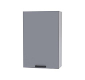 Шкаф верхний сушка с единым фасадом 6С кухня Осло (Белый/Карбон пепел)