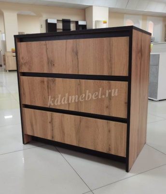 Комод Бостон 3 ящика (Дуб вотан)